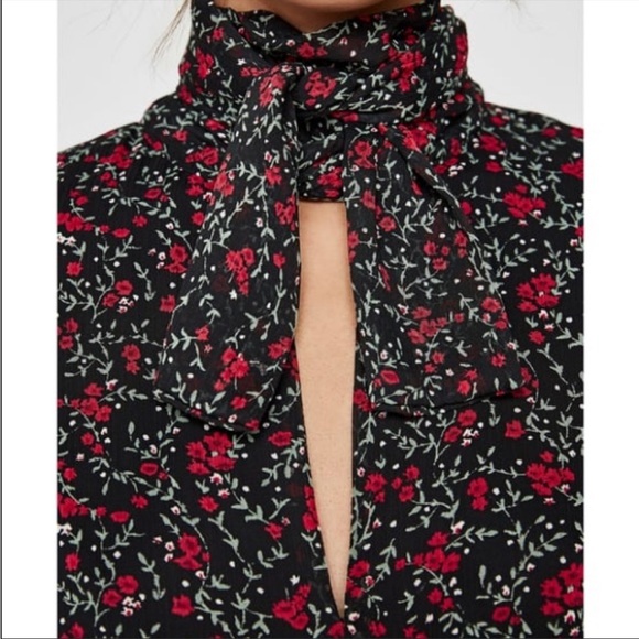 NWOT | Zara | Floral Ruffle Dress | Size XS - Picture 2 of 12